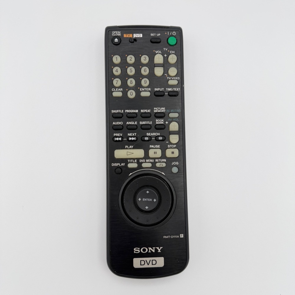 Sony RMT-D111A DVD TV Remote Control OEM Tested Working Genuine